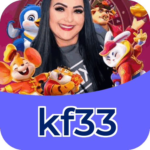Interface do aplicativo kf33 mostrando jogos disponíveis no iOS e Android